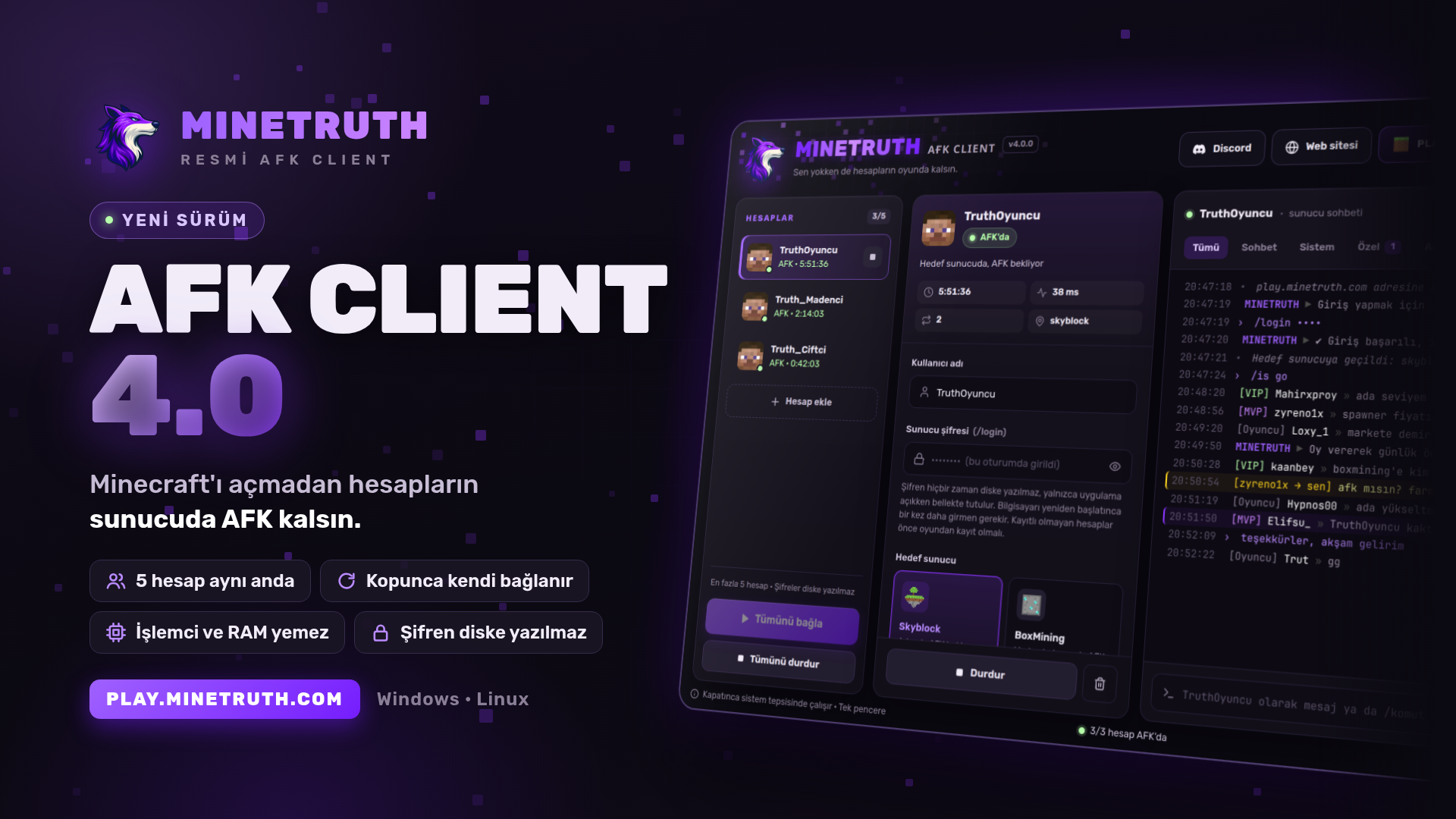 AFK Client 4.0 Duyuruldu