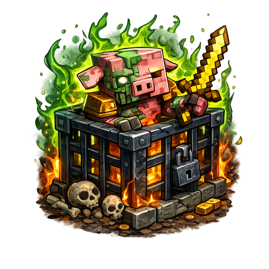 Zombileşmiş Piglin Doğurucu 5x